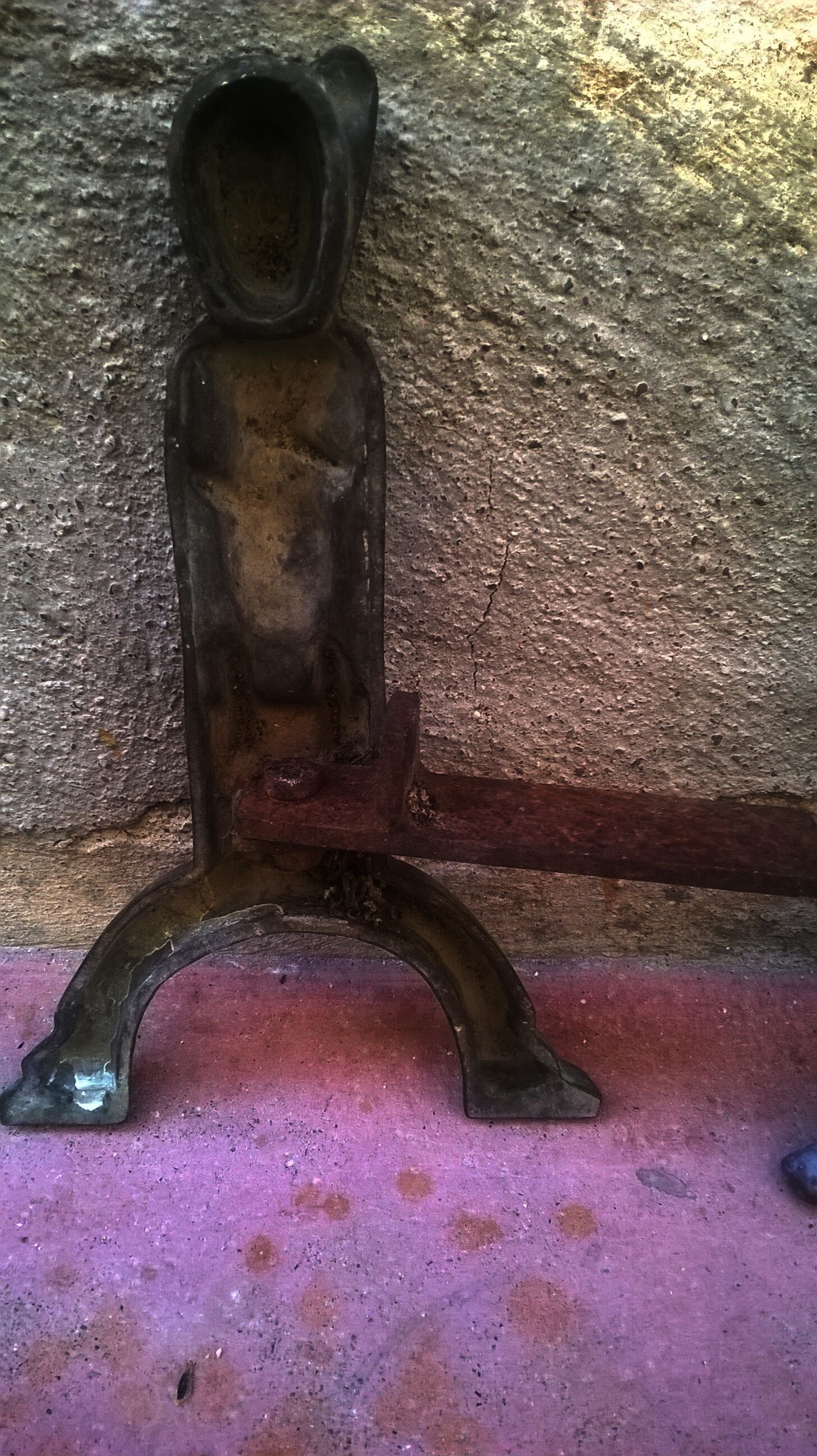 Paire de chenets vintage