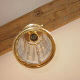 tailled crystal and brass hanging