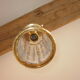 tailled crystal and brass hanging