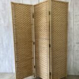 vintage rattan screen