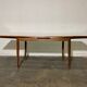 Vintage teak square extendable  dining table designed and manufactured by lübke,  1960s