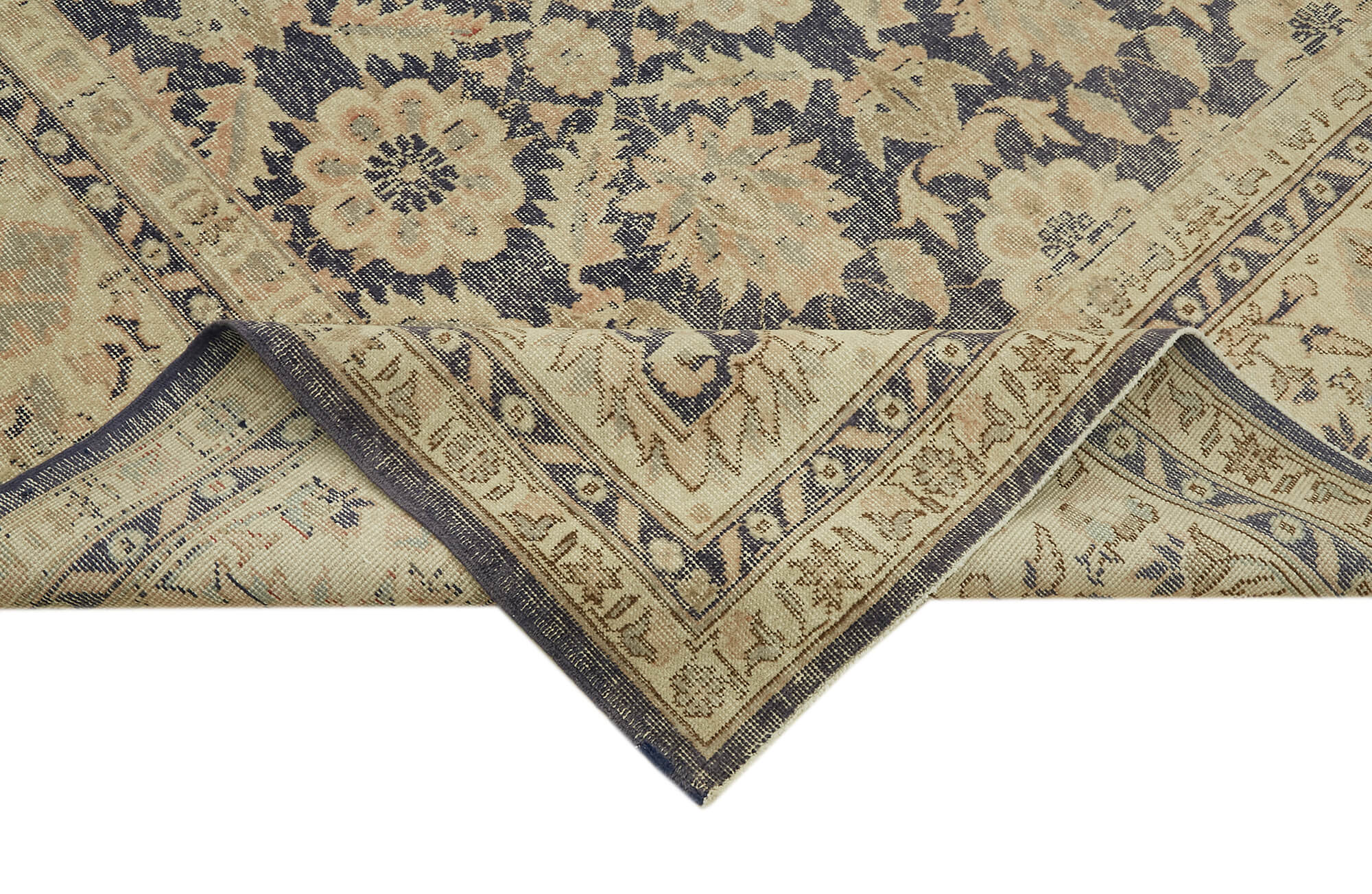 1980s 277 cm x 393 cm beige wool carpet