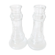Pair of glass soliflores
