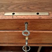 19th-century walnut writing desk.