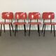 4 Red Revolt chairs by Friso Kramer from the 1960s.