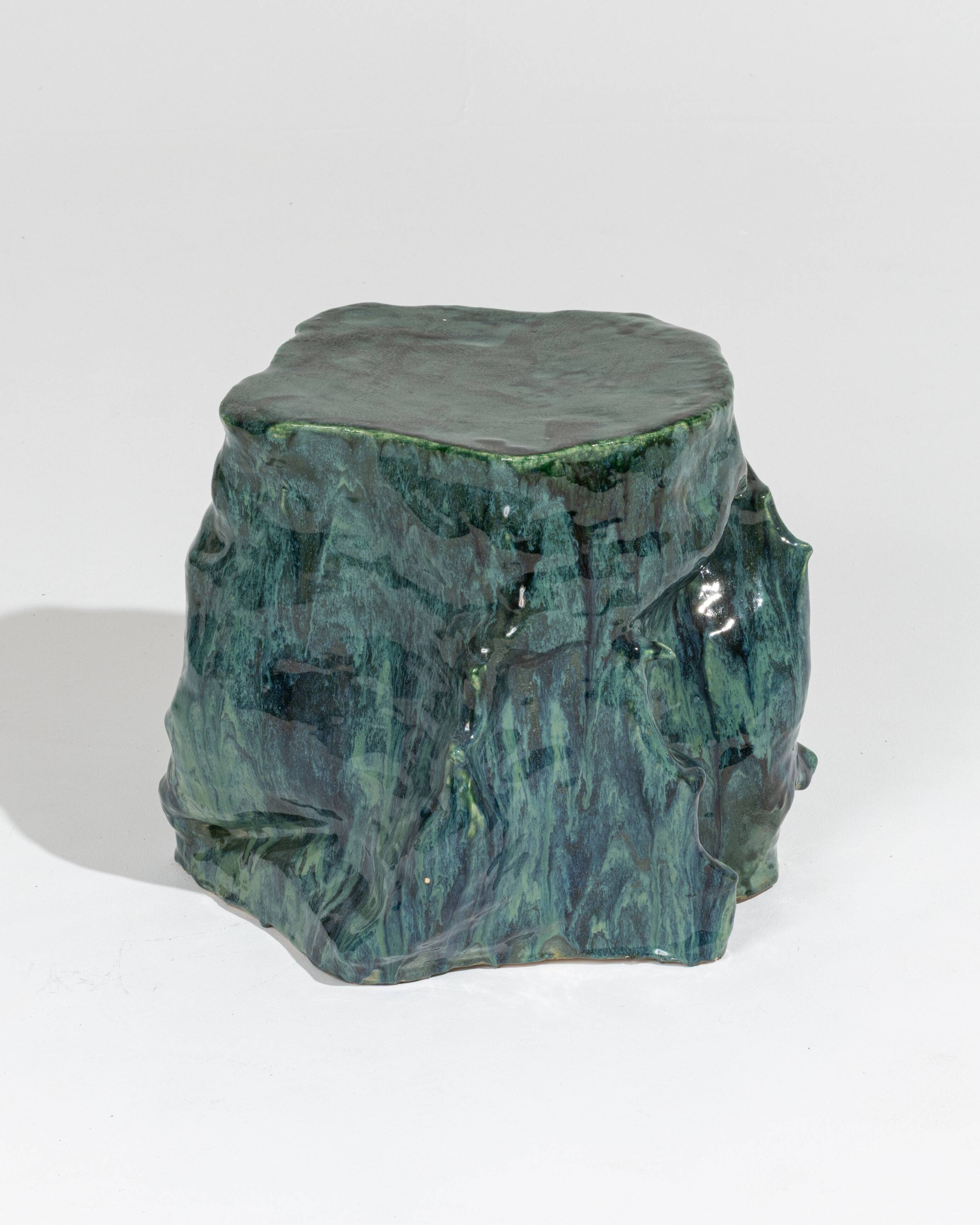 Green sandstone side table