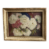 Oil 1900, glazed wooden frame