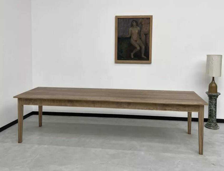 250 X 90 farmhouse table in contemporary edition