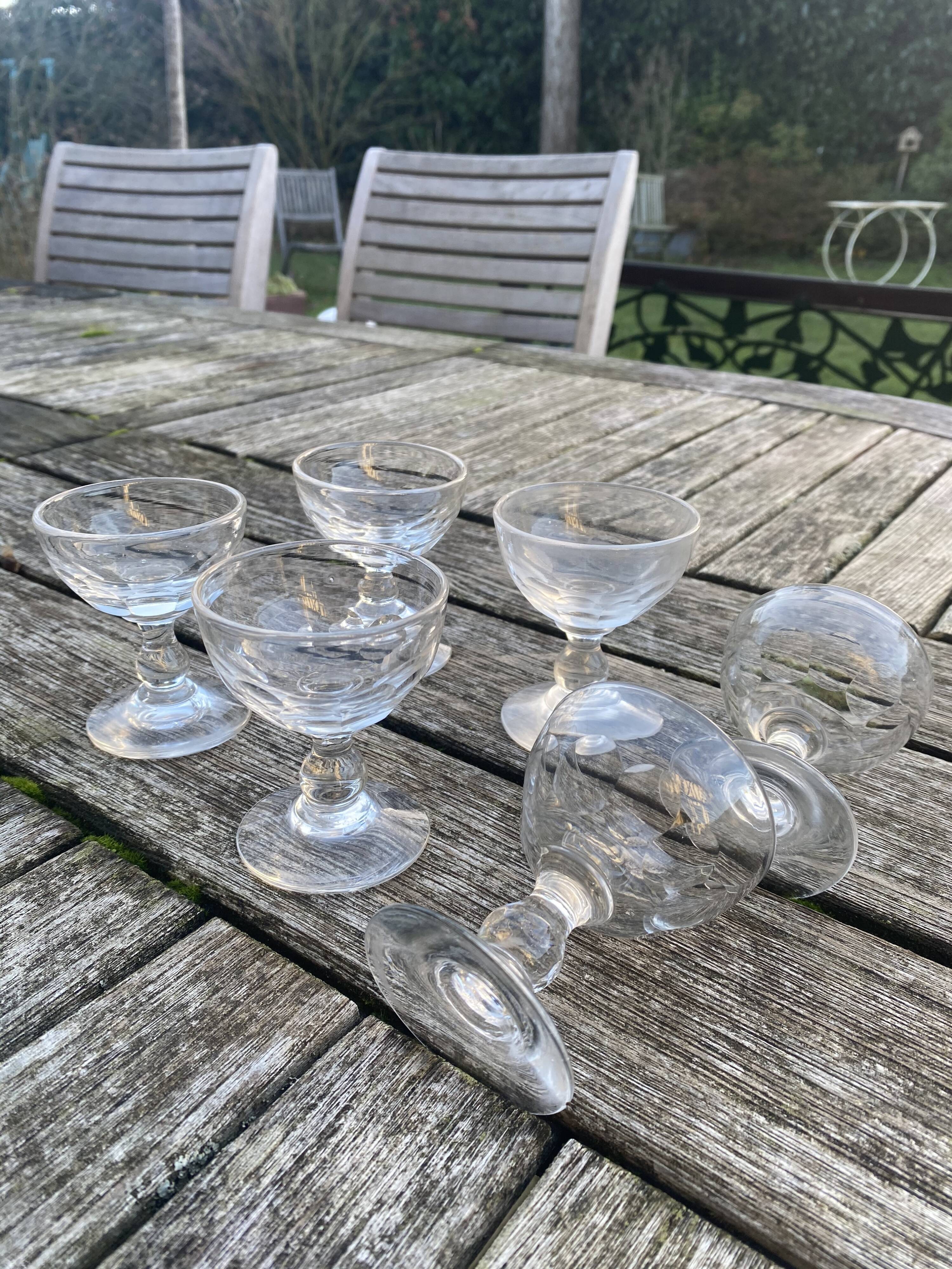 Napoleon 3 faceted liqueur glass