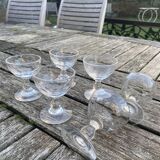 Verre à liqueur à facette Napoléon 3