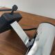 Pair of chrome wall lights/spotlights 80/90