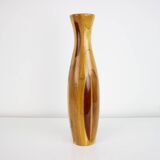 1970s Wooden Vase, Czechoslovakia