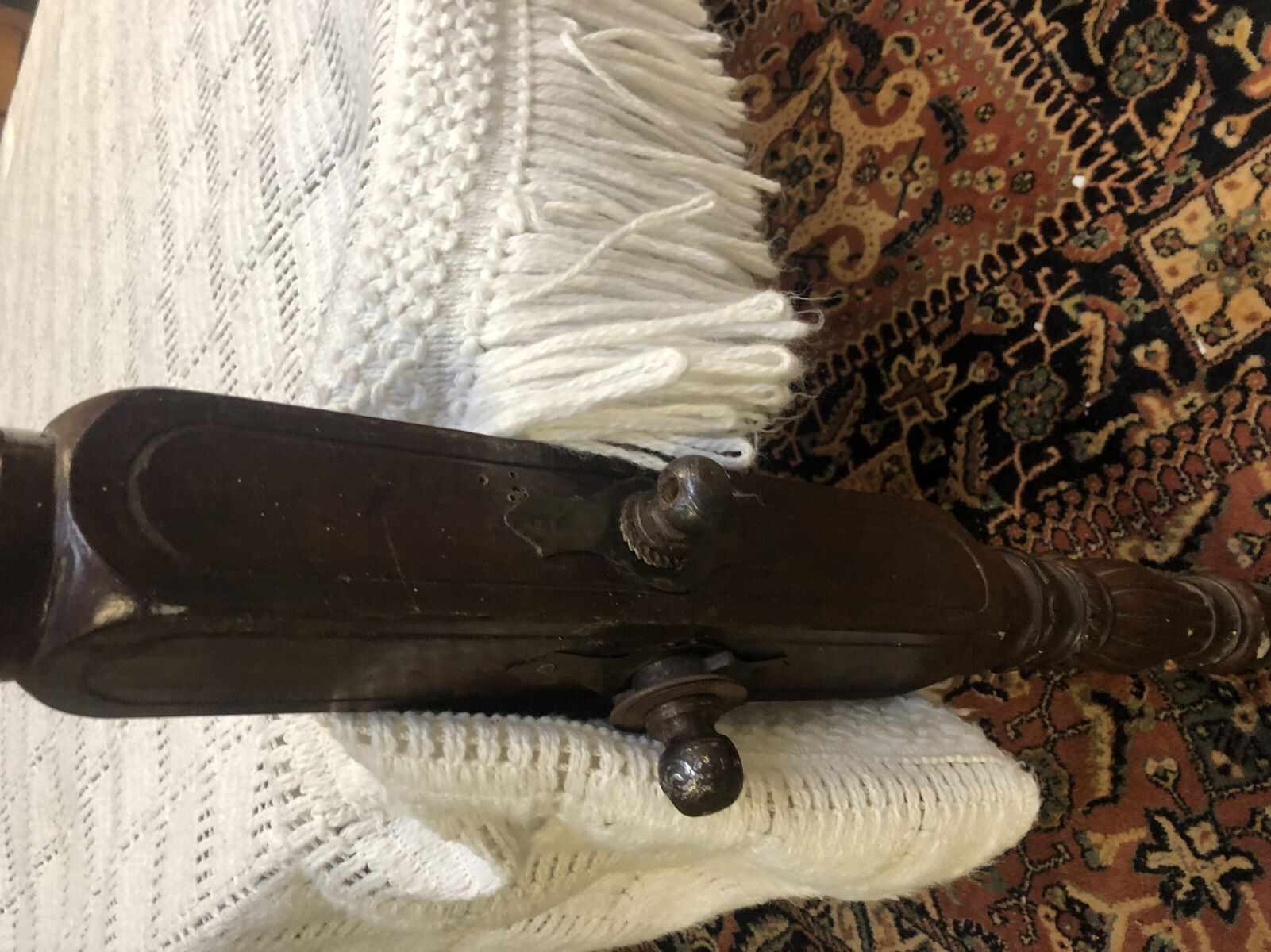 Four-poster bed in late 19th century mahogany