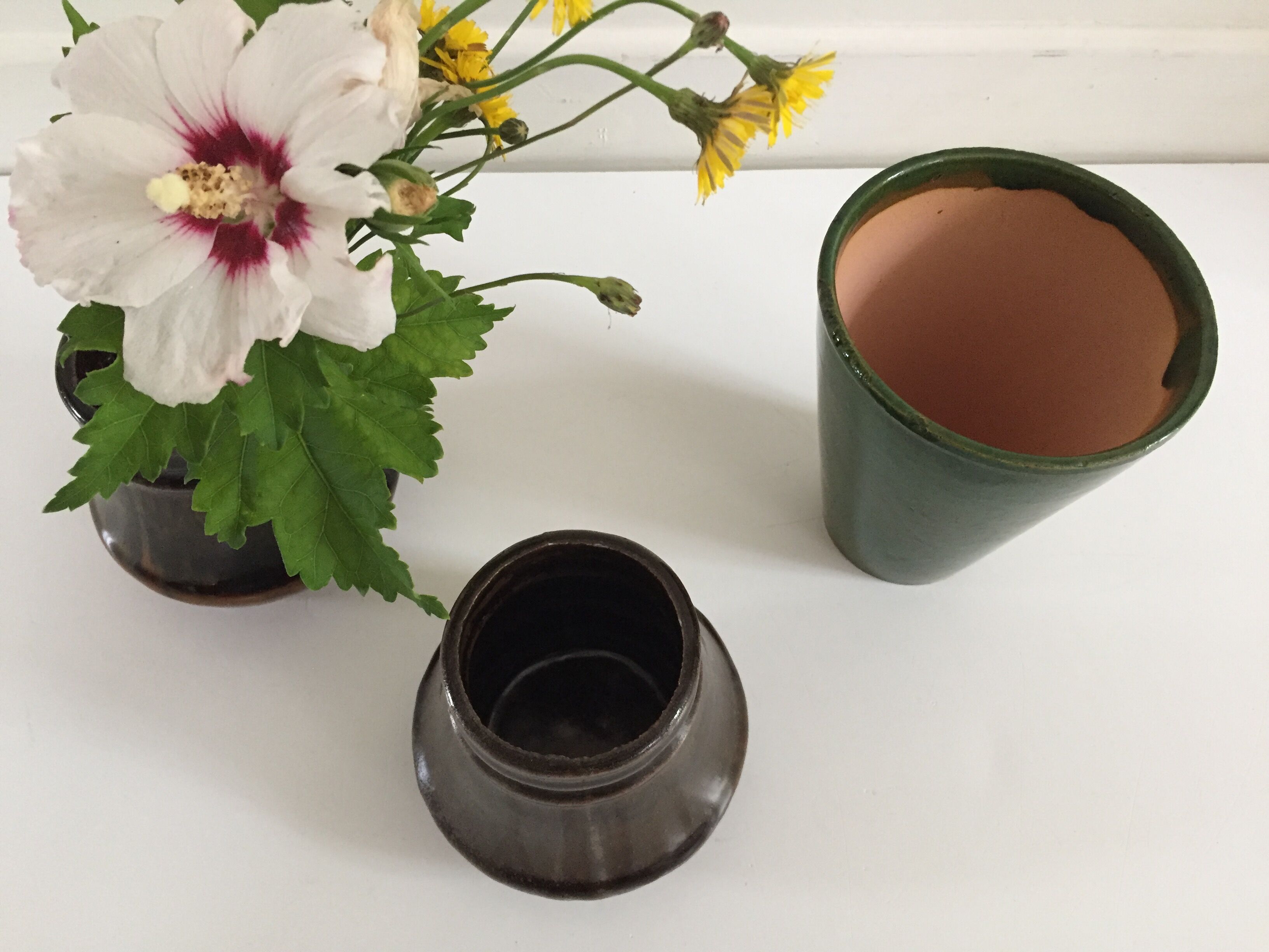 Set of 3 vintage ceramic vases