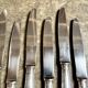 6 Christofle silver-plated dessert knives, "Malmaison" service
