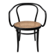 Thonet armchair in bent wood and caning – Czechoslovakia