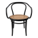 Thonet armchair in bent wood and caning – Czechoslovakia