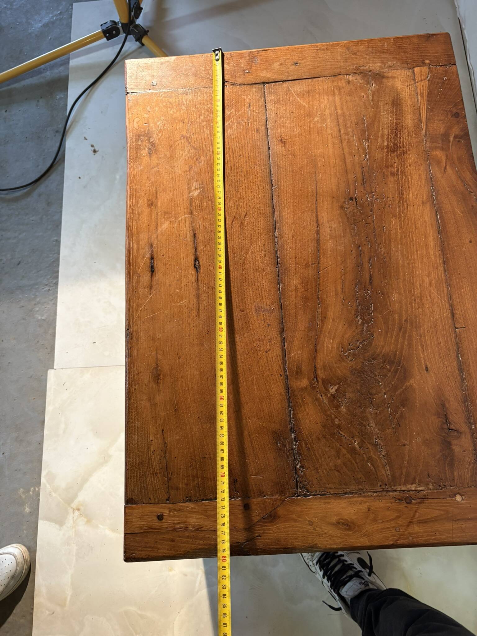 Rustic chest in old wood, original fittings