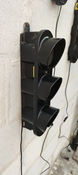 Lamp thick metal traffic light height 44 cm in 220 v