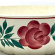 Red floral ceramic salad
