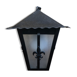 Ancienne suspension lanterne métal