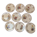 Flat plates late 19th century Joseph Hannong