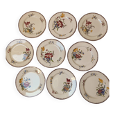 Flat plates late 19th century Joseph Hannong