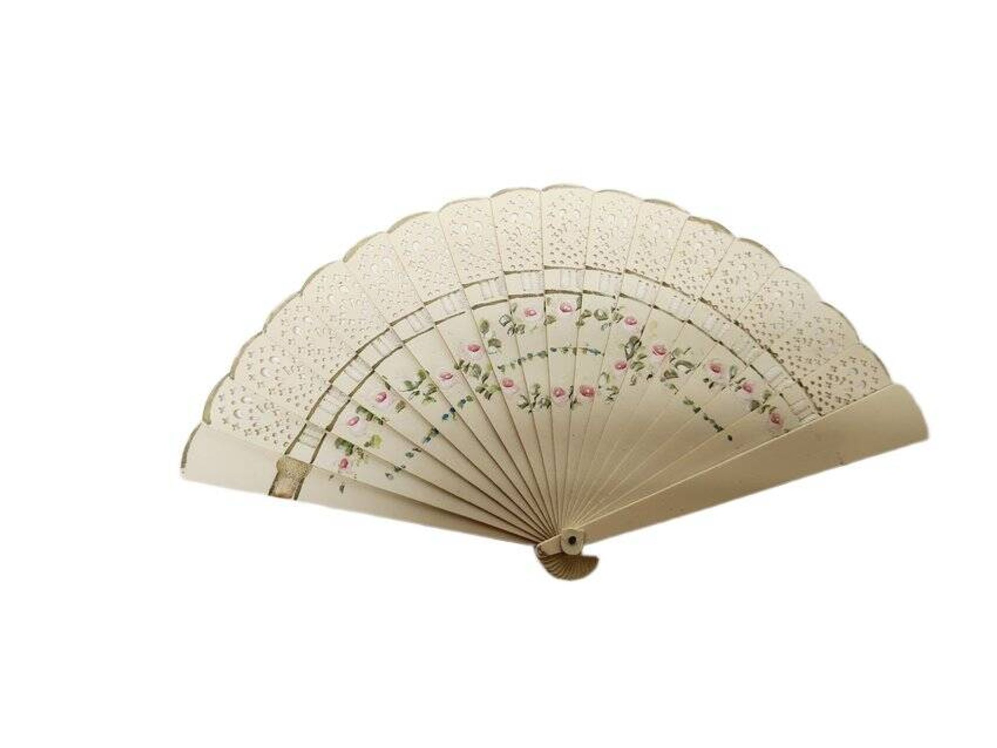 Art Nouveau Austro-Hungarian celluloid fan, 1900s