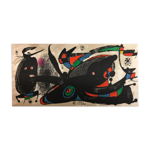 Lithographie originale Juan Miro,