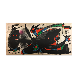 Juan Miro, Miro sculptor, England, 1975. Original lithograph