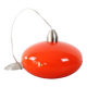 Vintage orange opaline glass pendant light