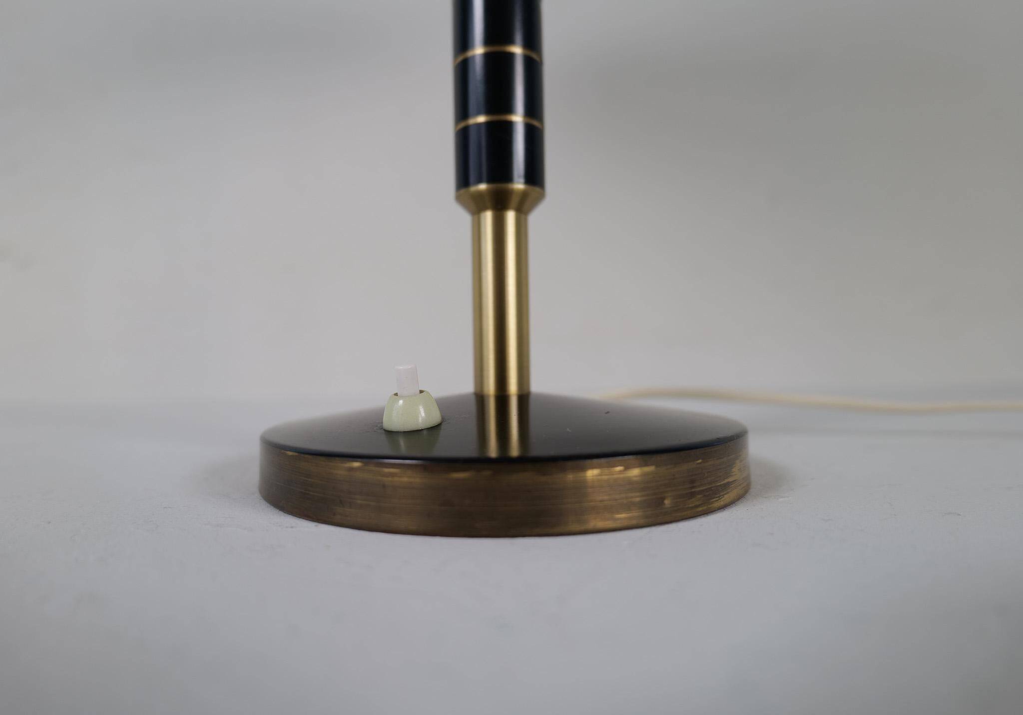 Mid-Century Modern Table Lamp by Bent Karlby Produced by Lyfa in Denmark, 1956
