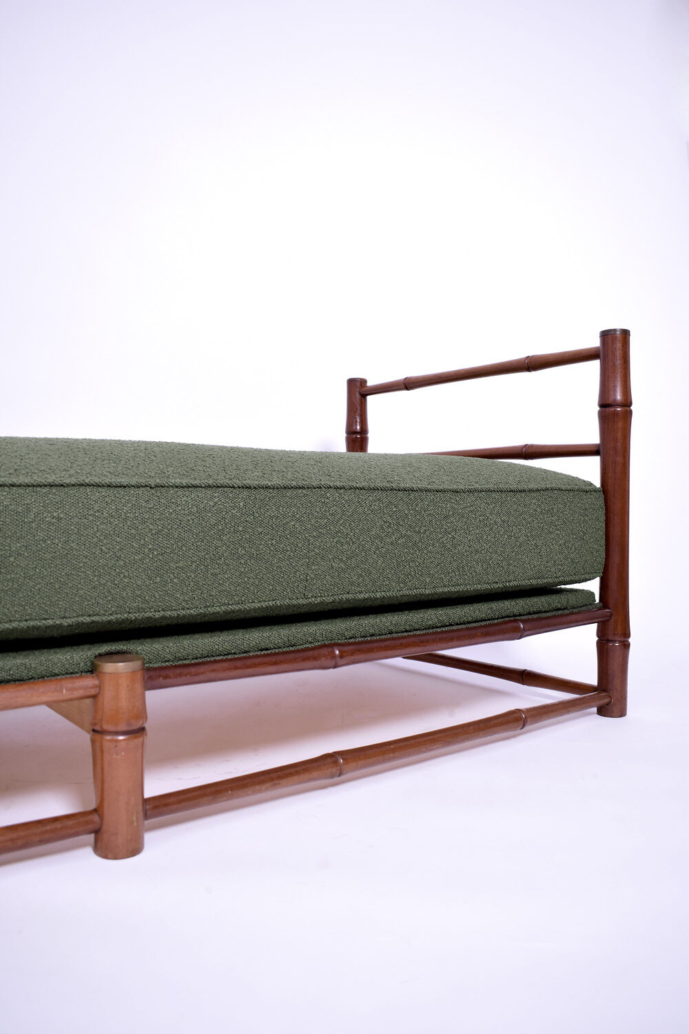 Faux bamboo sofa daybed, 1970s