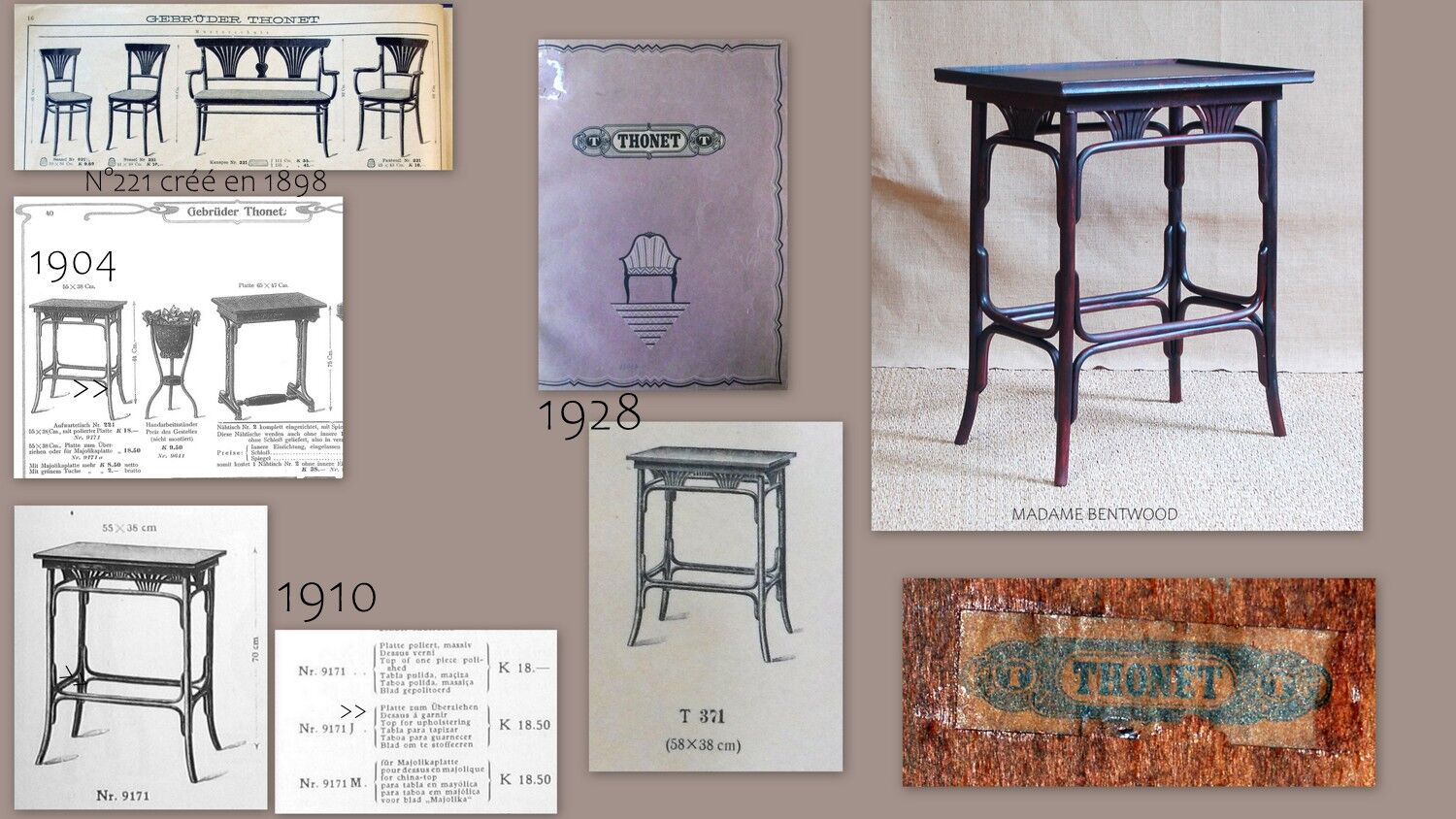 Side table Thonet Jugendstil