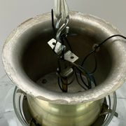 Plafonnier à boule doria en verre espace age design