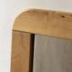 Large oak mirror 78x78, Maison Regain 1978