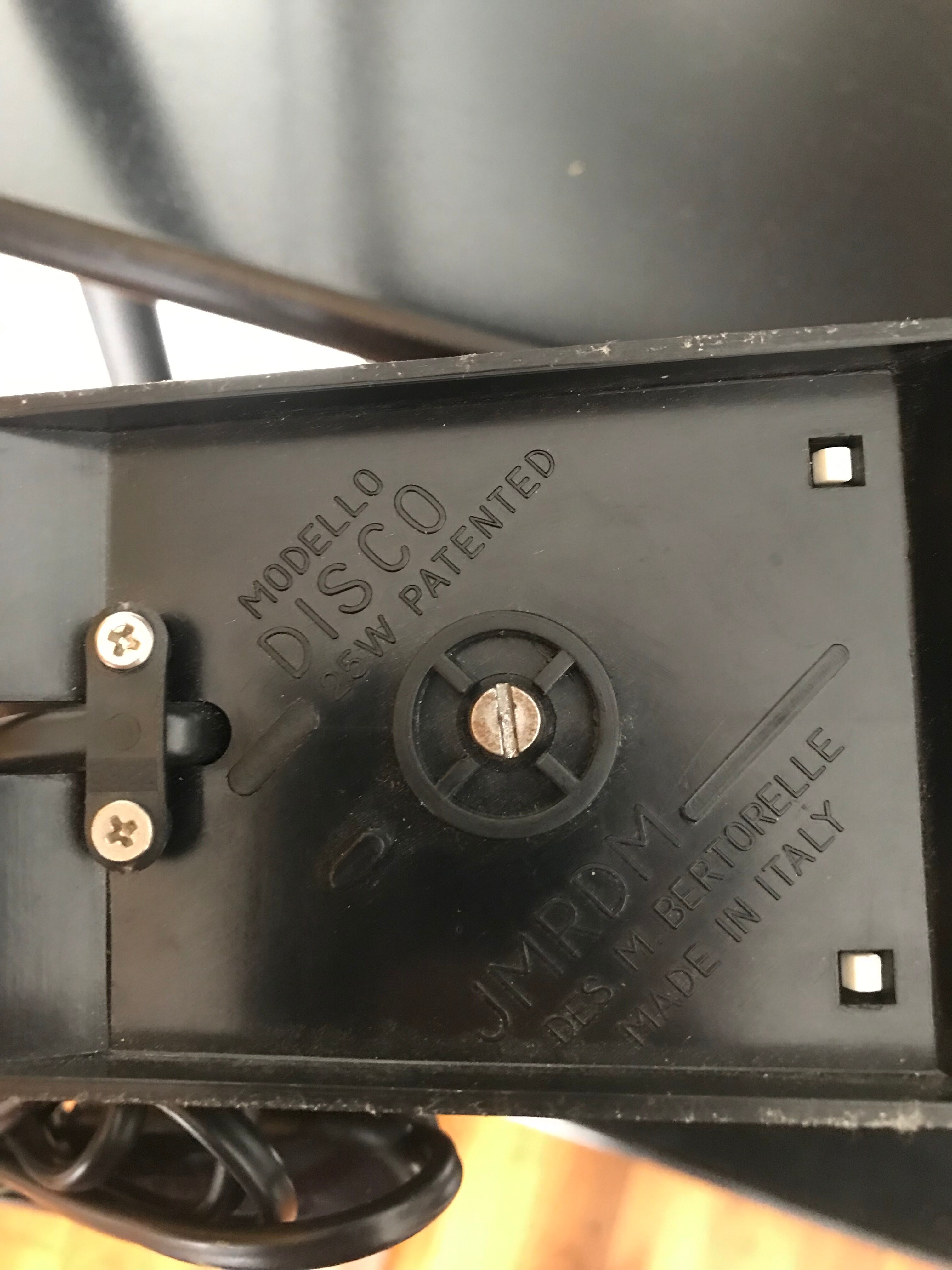 Disco Lamp Mario Bertorelle