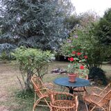 Lot de 4 fauteuils adultes en rotin