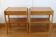 Set of 2 Scandinavian bedside tables, 1960, teak.