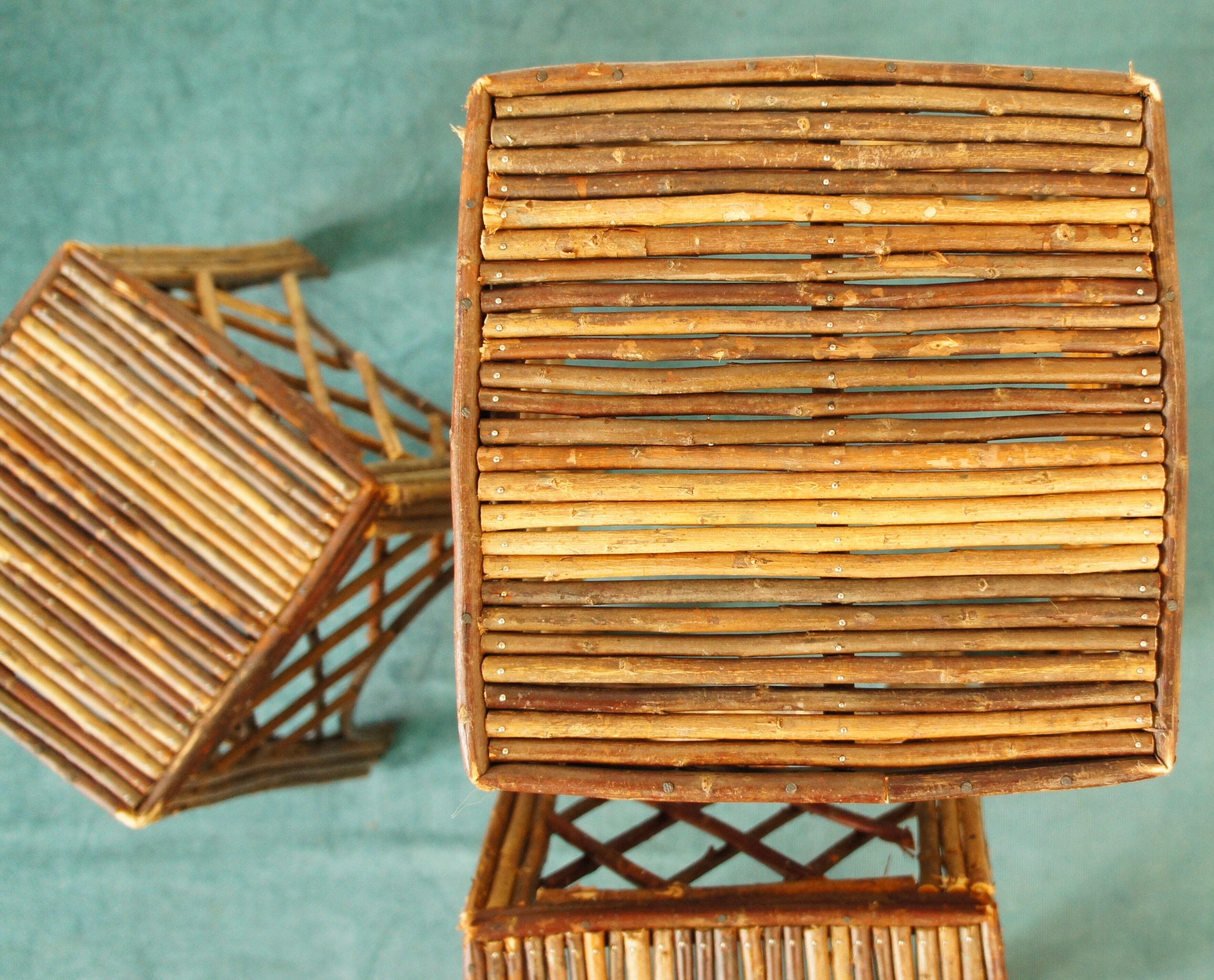 Set of 3 rattan harnesses