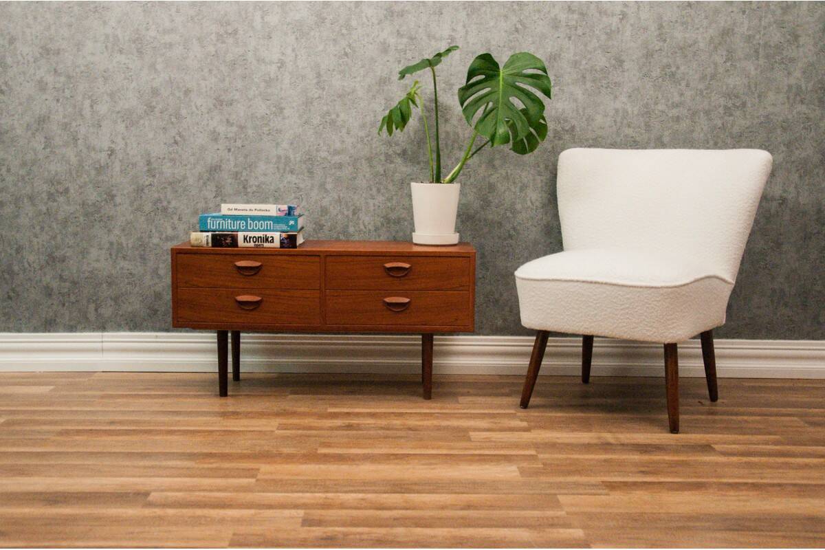 Bouclé cocktail chair, 1950s