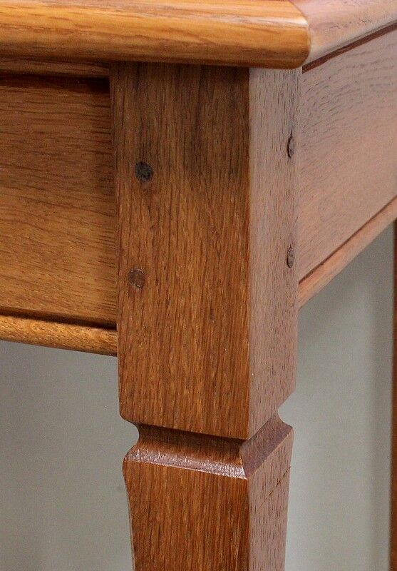 Table end of sofa in solid blond oak – 1950