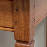 Table end of sofa in solid blond oak – 1950