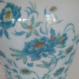 Haviland Limoges vase – Nankin turquoise and gold decoration – 17 cm