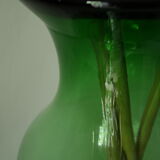 Vase de sol en verre épais Italie vintage