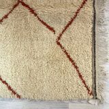 Handmade moroccan berber carpet 260 x 132 cm
