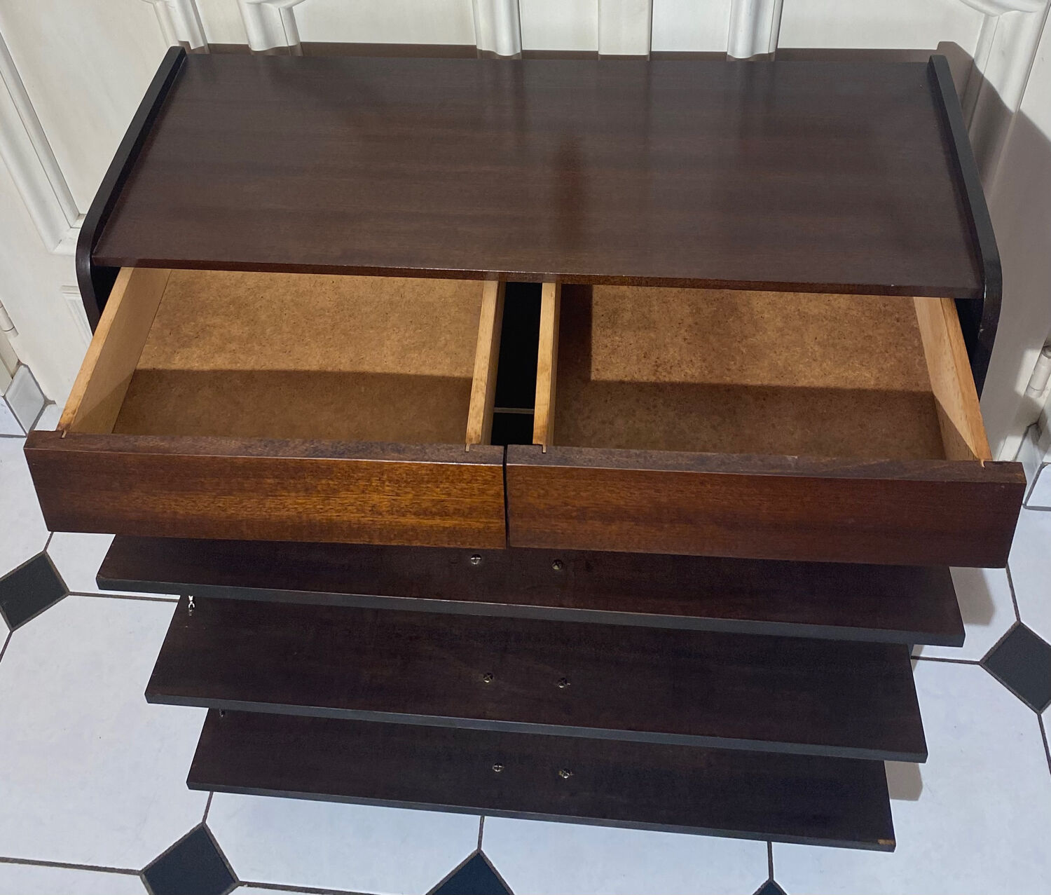 Vintage shoe cabinet