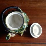 Individual teapot in the shape of a ceramic shell