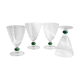 Ensemble de 4 verres à eau à pied