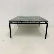 Table basse en marbre vert de style mid-century moderne, années 1970